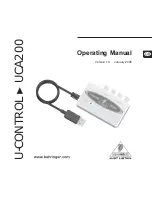 Behringer U-CONTROL UCA200 Operating Manual preview