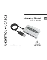 Behringer U-CONTROL UCA202 Operating Manual preview