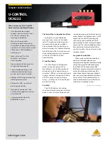 Preview for 1 page of Behringer U-CONTROL UCA222 Brochure