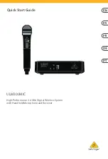 Behringer ULM300MIC Quick Start Manual preview