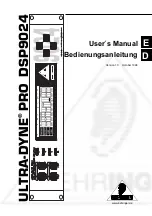 Behringer Ultra-dyne Pro DSP9024 User Manual preview