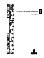 Preview for 1 page of Behringer ULTRABASS EX1200 Technical Specifications