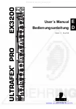 Behringer ULTRAFLEX PRO EX3200 User Manual preview