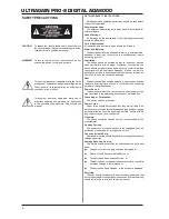 Предварительный просмотр 2 страницы Behringer ULTRAGAIN PRO-8 DIGITAL ADA8000 User Manual