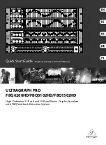 Behringer Ultragraph PRO FBQ1502HD Quick Start Manual preview