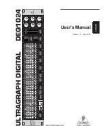 Предварительный просмотр 1 страницы Behringer Ultragrph Digital DEQ1024 User Manual