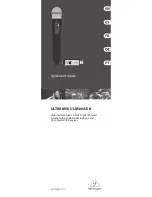 Preview for 1 page of Behringer ULTRALINK ulm300USB Quick Start Manual