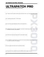 Предварительный просмотр 2 страницы Behringer ULTRAPATCH PRO PX3000 Technical Specifications