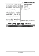 Preview for 3 page of Behringer ULTRAPATCH PX1000 User Manual