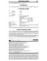 Preview for 2 page of Behringer UW300 User Manual