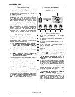 Предварительный просмотр 4 страницы Behringer V-amp pro User Manual