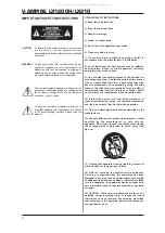 Предварительный просмотр 2 страницы Behringer V-AMPIRE LX1200H User Manual