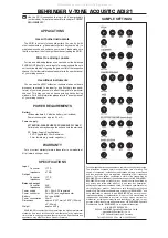 Предварительный просмотр 2 страницы Behringer V-TONE ACOUSTIC ADI21 User Manual