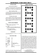 Preview for 2 page of Behringer V-Tone Bass BDI21 User Manual