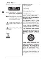 Предварительный просмотр 2 страницы Behringer V-Tone GM212 User Manual