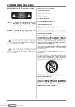 Preview for 2 page of Behringer V-Verb Pro REV2496 User Manual