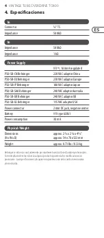 Preview for 4 page of Behringer Vintage tube overdrive TO800 Manual