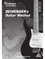 Preview for 1 page of Behringer Vintager Instruction Book