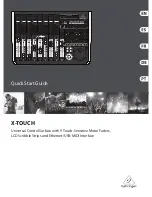 Preview for 1 page of Behringer X-TOUCH ONE Quick Start Manual