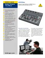 Preview for 1 page of Behringer XENYX 1002B User Manual