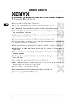 Предварительный просмотр 2 страницы Behringer XENYX 2222FX Technical Specifications