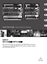 Behringer Xenyx QX1622USB Quick Start Manual preview