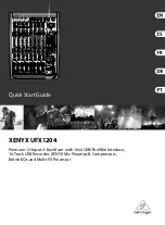 Behringer XENYX UFX1204 Quick Start Manual предпросмотр