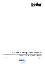 Beijer Electronics EXTER T100 Service And Maintenance Manual preview