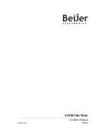 Preview for 1 page of Beijer Electronics EXTER T60 Installation Manual