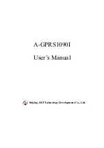 Предварительный просмотр 1 страницы Beijing ART Tech A-GPRS1090I User Manual