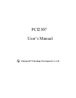 Beijing ART Tech PCI2307 User Manual preview