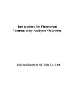 Beijing Dianotech Sci-Tech FIC-Q100N Instructions For Operation Manual предпросмотр