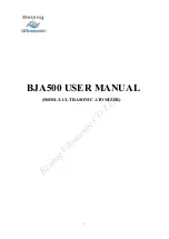 Preview for 1 page of Beijing BJA500 User Manual