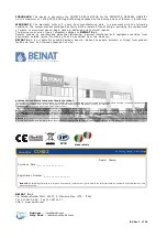 Preview for 8 page of BEINAT CO922 Manual