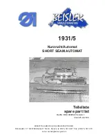 Preview for 1 page of Beisler 1931/5 Spare Parts