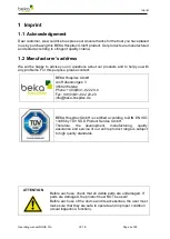 Preview for 4 page of Beka Hospitec 921077000 Original Manual