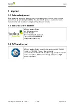 Preview for 4 page of Beka Hospitec 924002008 Operating Manual