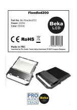 Preview for 2 page of Beka LED BKL-FLOEDLED200 User Manual