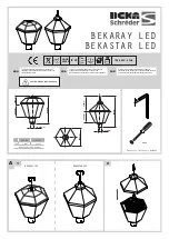 BEKA Schreder Bekaray LED Quick Manual предпросмотр