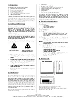 Preview for 2 page of BEKA Advisor A70 Instruction Manual