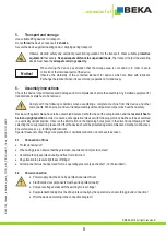 Предварительный просмотр 9 страницы BEKA BEKA-MAX PICO Original Operating And Assembly Manual