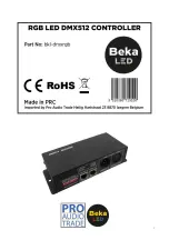 Предварительный просмотр 2 страницы BEKA BKL-DMXRGB User Manual