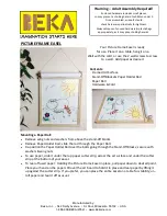 BEKA Picture Frame Easel Quick Start Manual preview