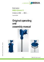 BEKA Stream H Original Operating And Assembly Manual preview