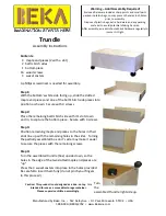 Предварительный просмотр 1 страницы BEKA Trundle Assembly Instructions