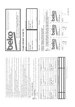 Preview for 265 page of Beko 01M-8897233200-4421-12 User Manual