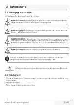 Preview for 21 page of Beko 1201173 User Manual