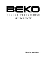 Beko 15LB450S Operating Instructions Manual preview