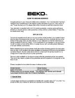 Предварительный просмотр 31 страницы Beko 26WLB520HD Operating Instructions Manual