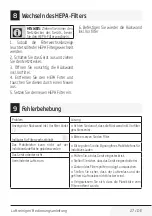 Preview for 27 page of Beko 288699 User Manual